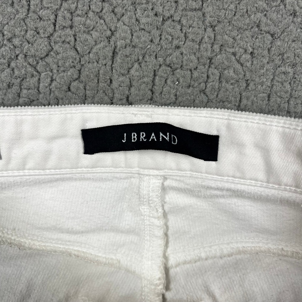 J Brand Selena Bootcut Corduroy Pants Moonbeam White Mid Rise Crop - Picture 10 of 16